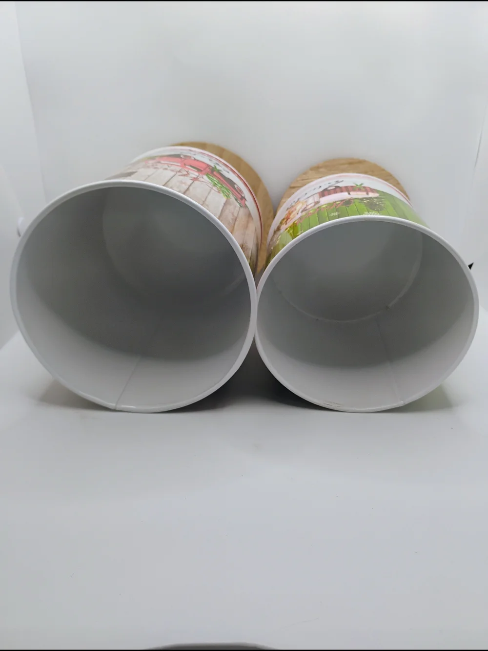 Holiday Decorative Storage Canister Set - Red & Green
